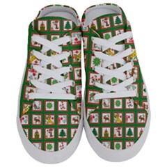 Christmas-paper-christmas-pattern Half Slippers