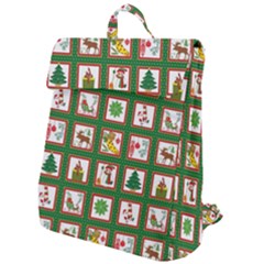Christmas-paper-christmas-pattern Flap Top Backpack
