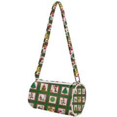 Christmas-paper-christmas-pattern Mini Cylinder Bag