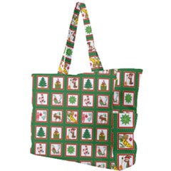 Christmas-paper-christmas-pattern Simple Shoulder Bag