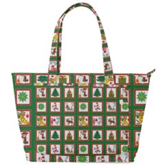 Christmas-paper-christmas-pattern Back Pocket Shoulder Bag 