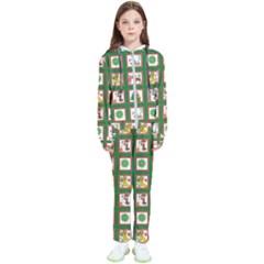 Christmas-paper-christmas-pattern Kids  Tracksuit