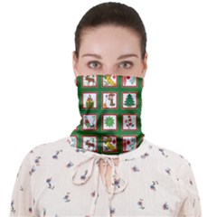 Christmas-paper-christmas-pattern Face Covering Bandana (Adult)