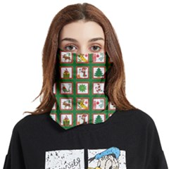 Christmas-paper-christmas-pattern Face Covering Bandana (Two Sides)