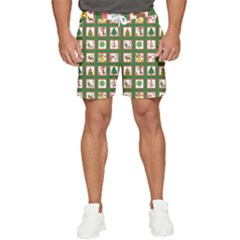 Christmas-paper-christmas-pattern Men s Runner Shorts