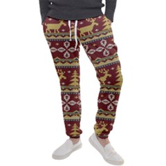 Beautiful-knitted-christmas-pattern Xmas Men s Jogger Sweatpants by Amaryn4rt