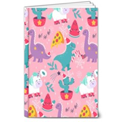 Colorful-funny-christmas-pattern Ho Ho Ho 8  X 10  Hardcover Notebook