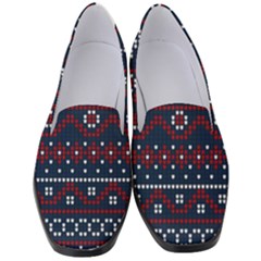 Christmas-concept-with-knitted-pattern Women s Classic Loafer Heels by Amaryn4rt