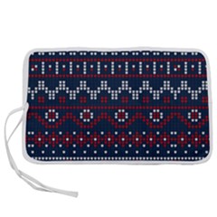 Christmas-concept-with-knitted-pattern Pen Storage Case (s) by Amaryn4rt