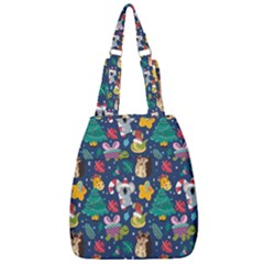 Colorful-funny-christmas-pattern  --- Center Zip Backpack by Amaryn4rt