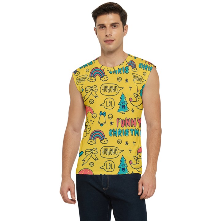 Colorful-funny-christmas-pattern Cool Ho Ho Ho Lol Men s Raglan Cap Sleeve T-Shirt