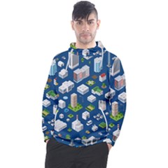 Isometric-seamless-pattern-megapolis Men s Pullover Hoodie by Amaryn4rt