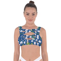 Isometric-seamless-pattern-megapolis Bandaged Up Bikini Top by Amaryn4rt