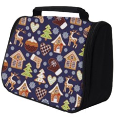 Winter-seamless-patterns-with-gingerbread-cookies-holiday-background Full Print Travel Pouch (big) by Amaryn4rt