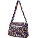 Winter-seamless-patterns-with-gingerbread-cookies-holiday-background Front Pocket Crossbody Bag View2