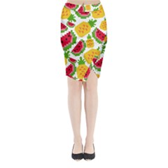 Watermelon-pattern-se-fruit-summer Midi Wrap Pencil Skirt by Amaryn4rt