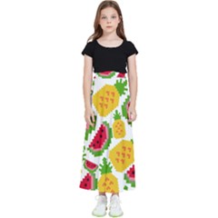 Watermelon-pattern-se-fruit-summer Kids  Flared Maxi Skirt by Amaryn4rt