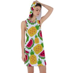 Watermelon-pattern-se-fruit-summer Racer Back Hoodie Dress by Amaryn4rt