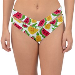 Watermelon-pattern-se-fruit-summer Double Strap Halter Bikini Bottoms by Amaryn4rt