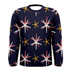 Sea-stars-pattern-sea-texture Men s Long Sleeve T-shirt by Amaryn4rt