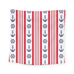 Nautical-papers-nautical-background Square Tapestry (small) by Amaryn4rt