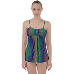 Texture-abstract-background Babydoll Tankini Set