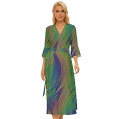 Texture-abstract-background Midsummer Wrap Dress