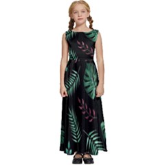Seamless Bakery Vector Pattern Kids  Satin Sleeveless Maxi Dress by Amaryn4rt