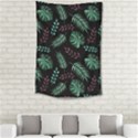 Tropical Leaves Pattern Small Tapestry View2
