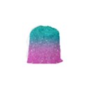 Pink And Turquoise Glitter Drawstring Pouch (XS) View2