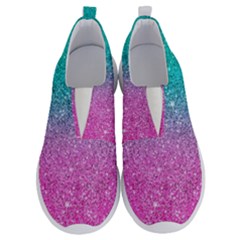 Pink And Turquoise Glitter No Lace Lightweight Shoes by Sarkoni