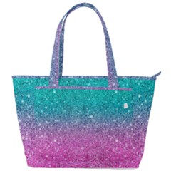 Pink And Turquoise Glitter Back Pocket Shoulder Bag  by Sarkoni