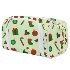 Festive Background Holiday Background Toiletries Pouch