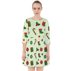 Festive Background Holiday Background Smock Dress by Pakjumat