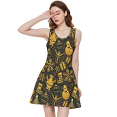 Christmas Background Inside Out Racerback Dress