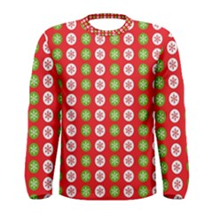 Festive Pattern Christmas Holiday Men s Long Sleeve T-shirt