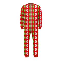 Festive Pattern Christmas Holiday Onepiece Jumpsuit (kids)