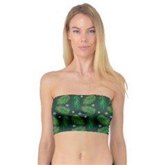 Leaves Snowflake Pattern Holiday Bandeau Top by Pakjumat