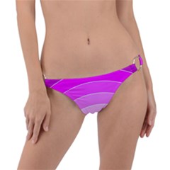 Pink Rainbow Purple Design Pattern Ring Detail Bikini Bottoms by Pakjumat