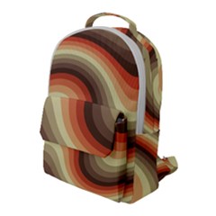 Twirl Swirl Waves Pattern Flap Pocket Backpack (large)