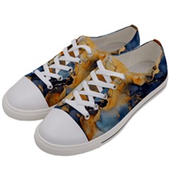 Abstract Marble Design Background Men s Low Top Canvas Sneakers by Pakjumat