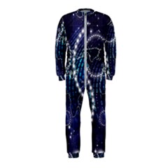 Continents Stars Networks Internet Onepiece Jumpsuit (kids)