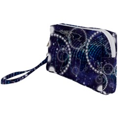 Continents Stars Networks Internet Wristlet Pouch Bag (small) by Pakjumat