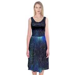 Abstract Background Template Midi Sleeveless Dress by Pakjumat
