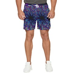 Abstract Beam Blast Men s Runner Shorts by Pakjumat