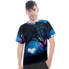 Trees Surreal Universe Silhouette Men s Sport Top by Pakjumat