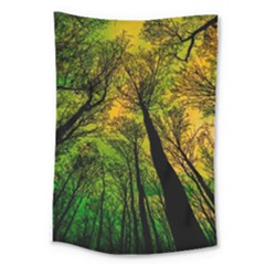 Landscape Night Moon Star Nature Large Tapestry