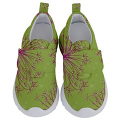 Dandelion Flower Background Nature Flora Drawing Kids  Velcro No Lace Shoes