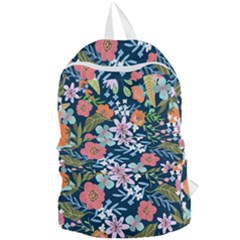 Flowers Flower Flora Nature Floral Background Painting Foldable Lightweight Backpack