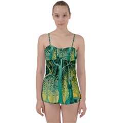 Nature Trees Forest Mystical Forest Jungle Babydoll Tankini Set by Pakjumat